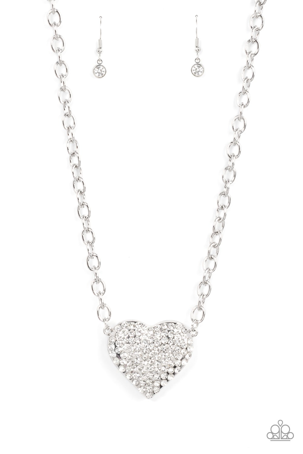 Heartbreakingly Blingy Set - White