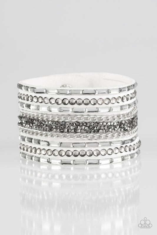 Rhinestone Humble. White