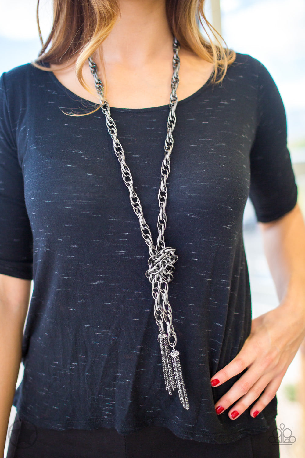 Scarfed for Attention - Gunmetal